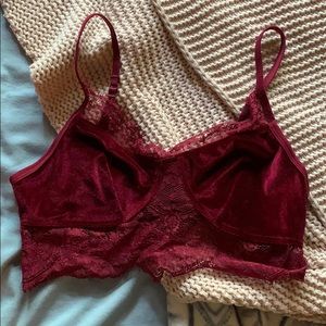 Crimson bralette
